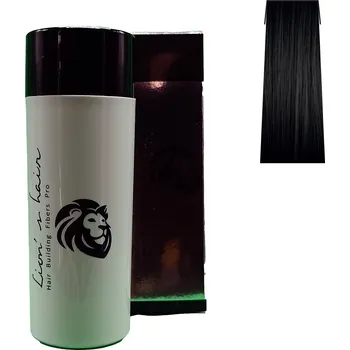 Pudr Lionhair Hair Powder Pro Dark Brown - Keratinový zahušťovací vlasový pudr, 25 g (tmavě hnědá)