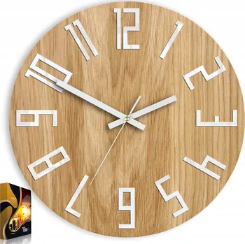 Hodiny Nástěnné hodiny ModernClock bílé 33,5 cm