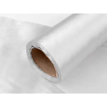 Satén jednostranný / stuha šíře 14 cm Varianta: 36 stříbrná nejsvětlejší, Balení: 9 m