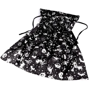 Karnevalový kostým Karnevalový plášť Halloween dětský Varianta: 2 černá stříbrná, Balení: 1 ks