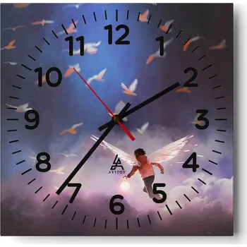 Hodiny Nástěnné hodiny do obýváku 40x40 Abstrakce Tiché hodiny Skleněné hodiny Bez hlučnosti