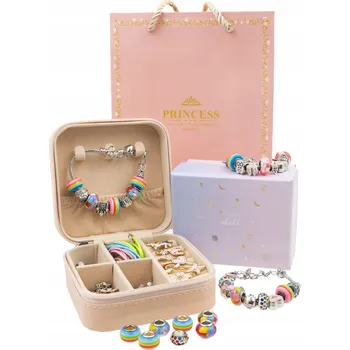 kreativní sada DIY Sada na výrobu šperků, korálky, přívěsky, šperkovnice jako dárek