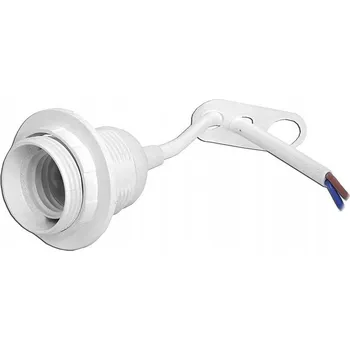 Objímka na žárovku Objímka žárovky E27 s límcem a kabelem 10 cm