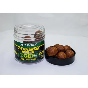 Boilies 250ml-24mm Legend range Vyvážené boilie : CHILLI TUNA - CHILLI