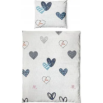 Povlečení Sada povlečení Feretti 90 x 120 cm bílá