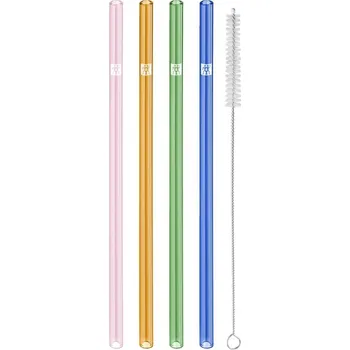 Zwilling Rovná skleněná brčka s kartáčkem, 4 ks 1009753