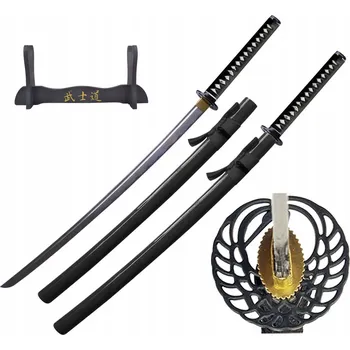 Sběratelství PROFESIONÁLNÍ MEČ KATANA TRÉNINKOVÝ MEČ SAMURAJA OCEL + STOJAN 5KN5-420