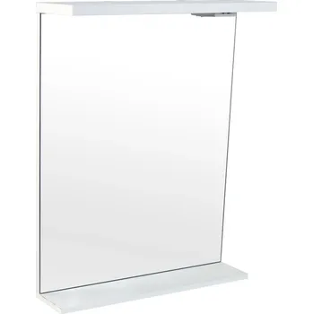 Zrcadlo Zrcadlo závěsné s LED osvětlením a policí Saba 70 Z