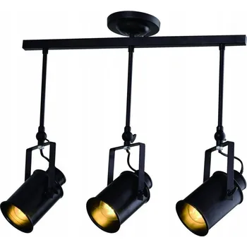 Stropní svítidlo DEMIR 3, 3x E27 trojité černé GTV