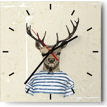 Hodiny Velké nástěnné hodiny 40x40 Abstrakce Skleněné tiché hodiny