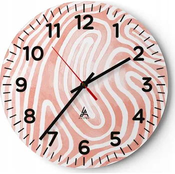 Hodiny Kuchyňské nástěnné hodiny 30x30 Minimalistické Moderní Skleněné hodiny Tiché