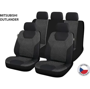 Ochranný autopotah Cappa Autopotahy Perfetto GL Mitsubishi Outlander černá/šedá