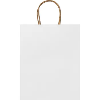 Obraz Bílá papírová taška reklamní na dárek 40 cm / 12 cm / 32 cm
