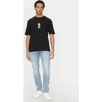 Pánské tričko HUGO T-Shirt Nutongo 50533391 Černá Regular Fit XS