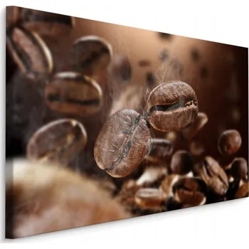 Obraz Nástěnný obraz Horká kávová zrna Energie 3D 70x50