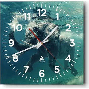 Hodiny Nástěnné hodiny do obýváku 40x40 Abstrakce Tiché hodiny Skleněné hodiny Bez hlučnosti