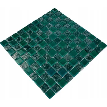 Obklad Skleněná mozaika Englass 30 x 30 cm, odstíny zelené