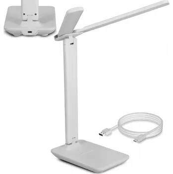 Lampička Stolní LED lampička na psací stůl, dotyková, rýsovací, nastavitelná, dvojitá