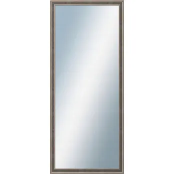 Zrcadlo DANTIK - Zrcadlo v rámu 60x 140 | TOOTH malá stříbrno černá