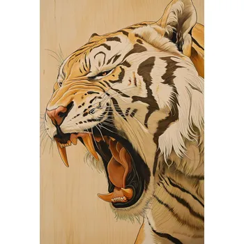 Plakát Plakát Majestátní řev tygra bez rámu 61 x 90,5 cm