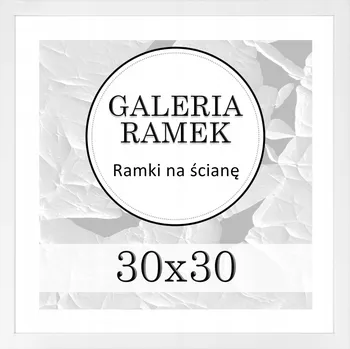 Obraz Rámeček na fotografie 30x30 cm Rámeček bílý dřevěný fotorámeček