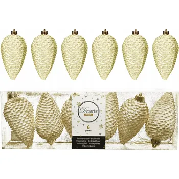 Vánoční dekorace Vánoční Vánoční Baňky ve tvaru stromečku 8 cm 6 ks