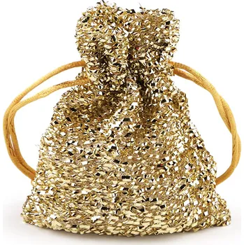 Dárková taška Dárkový pytlík 8x10 cm exkluzivní Varianta: 2 zlatá sv., Balení: 10 ks