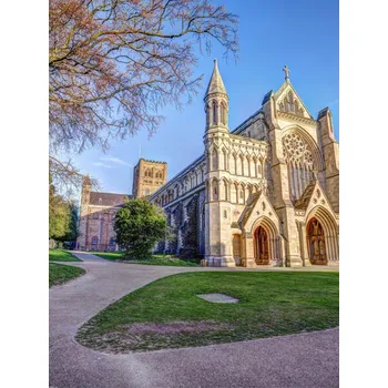 Obraz Plakát Katedrála sv. Albana bez rámu 60 x 80 cm