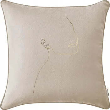 Polštář Dekorativní povlak na polštář, velurový 40x40 Mademoiselle