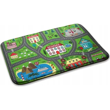 Koberec Dekorativní Komfortní Koberec Junior do Dětského Pokoje Město pro děti