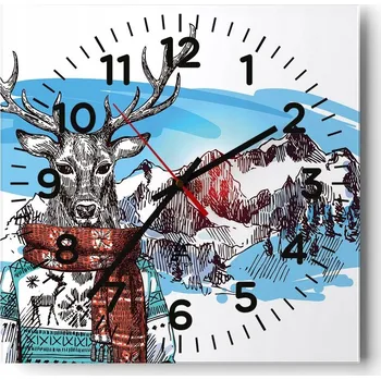 Hodiny Nástěnné hodiny do obýváku 40x40 Abstrakce Tiché hodiny Skleněné hodiny Bez hlučnosti