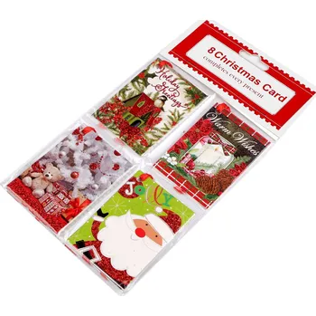 Vánoční dekorace Vánoční papírová visačka / jmenovka na dárky rozevírací Varianta: 7 mix, Balení: 8 ks