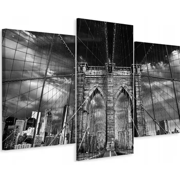 Obraz Třídílný obraz MOST Manhattan Město 3D 90x60