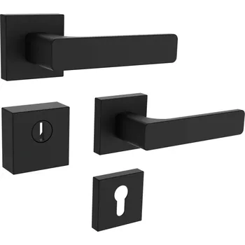 Dveřní kování ROSTEX Bezpečnostní kování BK RN4/H SAVONA (černá)