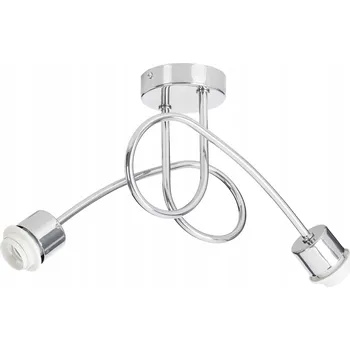 ZÁKLADNA BÁZE ZÁVĚSNÉ STROPNÍ SVÍTIDLO LUSTR CHROM PRO 2 STÍNIDLA NA E27