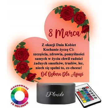 Lampička Noční lampa Plexido vícebarevná