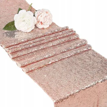 Obraz Běžec na stůl odstíny růžové 275 x 30 cm