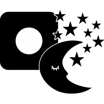 Samolepící dekorace Samolepka pod vypínač Vypínač WŁ035 20x25cm černá