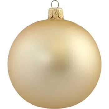 Vánoční dekorace Baňka matná zlatá