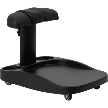 Podložka pod nohu AZZURRO Pojízdná pedikérská stolička na vaničku - černá