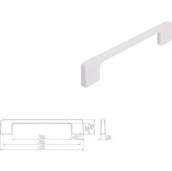 Nábytkové kování Nábytková úchytka SIRO 2027-172PB1 bílá