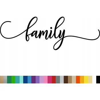 Samolepící dekorace Samolepka na stěnu FAMILY 44 x 131 cm