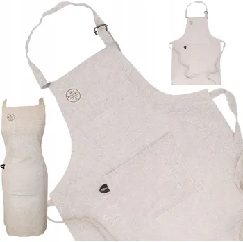 Obraz Fartuch kuchenny fartuszek płócienny kremowy