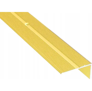 Podlahová lišta SCHODOVÁ LIŠTA 40x20 ROHOVÁ PROFIL ZLATÁ 1m