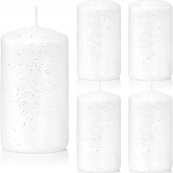 Svíčka Tradiční parafínová svíčka bez vůně Drobo 5 ks