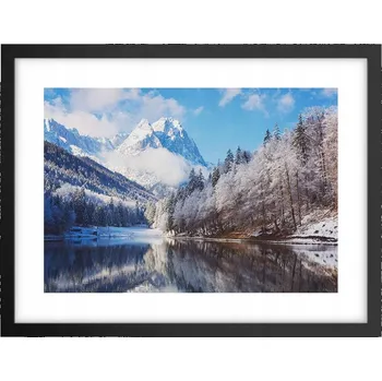 Obraz Obraz plakát v černém rámu do obýváku 40x30 zima foto plakáty na zeď