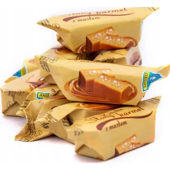 Bonbon BONBÓNY KRÓWKI SLANÝ KARAMEL 100 g z MLÉKÁRNY BIDZINY, PŘÍRODNÍ ČERSTVÉ POCHOUTKA