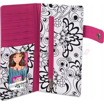 COLOR FREEDOM - RŮŽOVÁ PENĚŽENKA k dozdobení