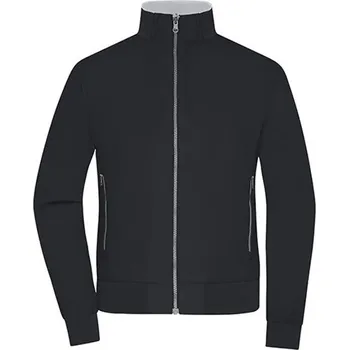 Dámská mikina James&amp;Nicholson Dámská oboustranná mikina JN1335 Black-Silver (Solid) XXL