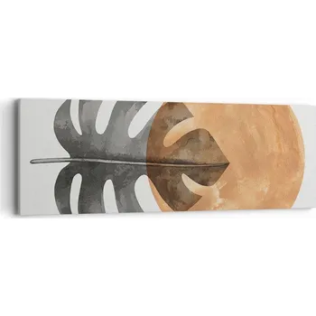 Obraz Obraz na plátně do obýváku ložnice 90x30 list foto obrazy na zeď canvas